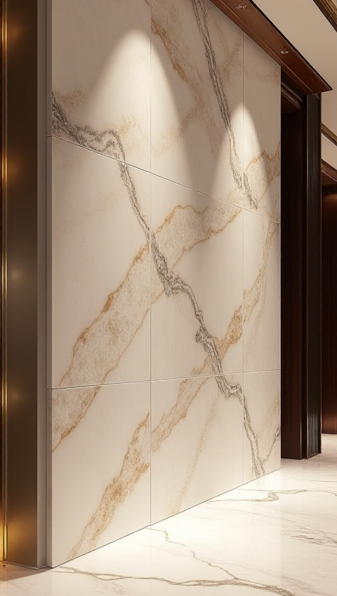 Premium Marble Wall Panels - Queen Interior Biggest Showroom Haldwani